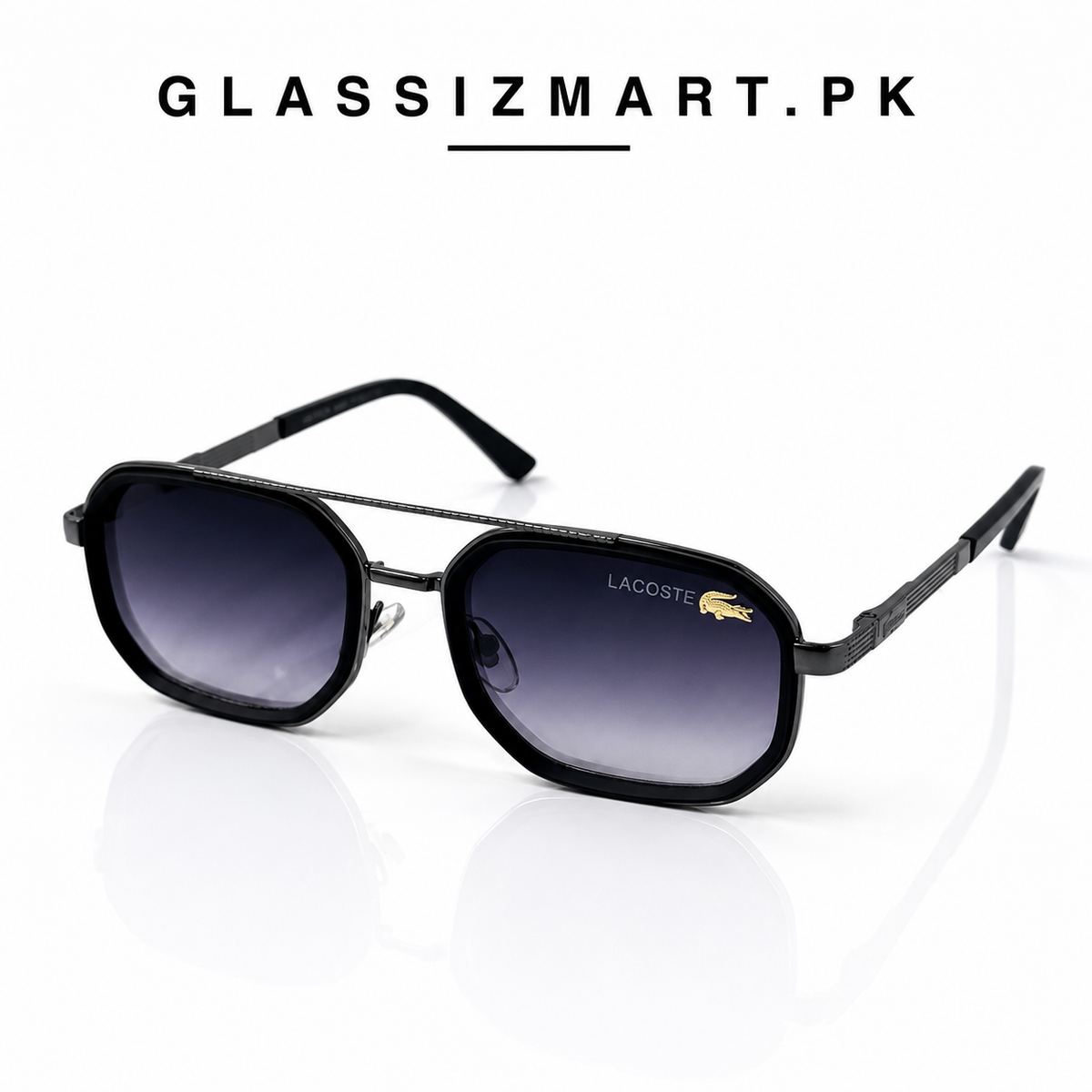 Lacoste – 9005 – 58 – Grey Gradient – Metal – Sunglasses – Unisex