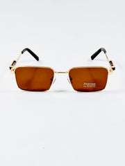Cartier – 51416 – 53 – Golden Brown – Metal – Sunglasses – Unisex