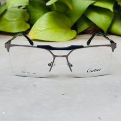 Cartier – 90403 – 54 – Grey –  Metal - Optics – Unisex
