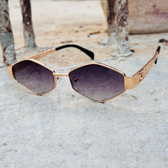 Celine – 1168 - 55 – Golden Black – Metal – Sunglasses - Unisex