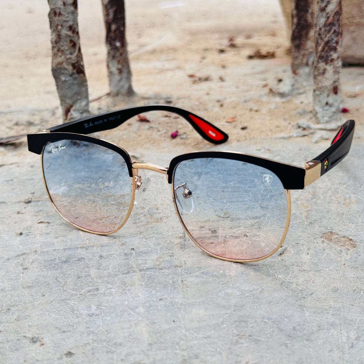 Rayban - 3676 – 54 – Golden Multi – Metal – Sunglasses – Unisex