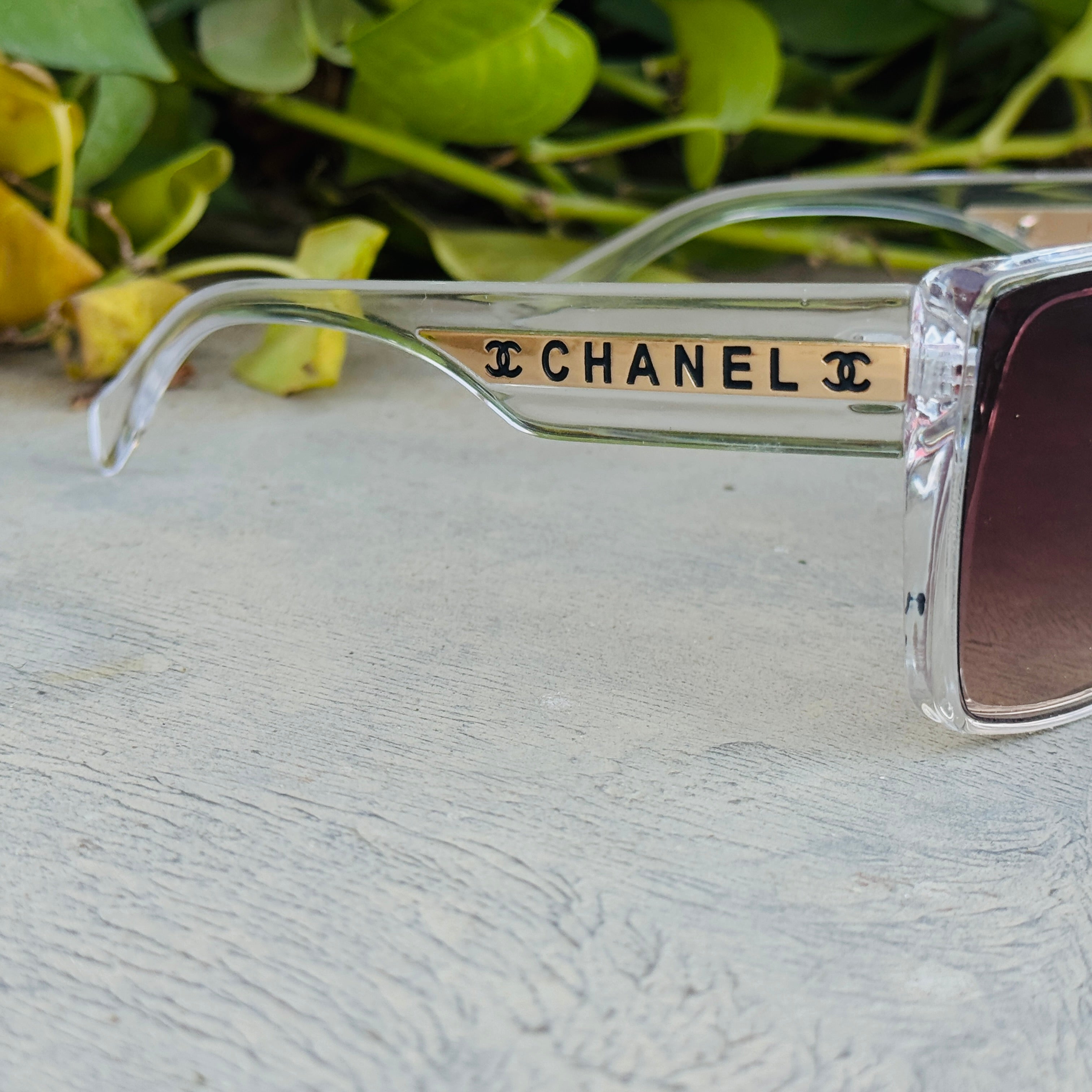 Chanel – 7608 – 52 – Transparent – Acetate – Sunglasses – Ladies