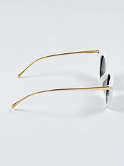 Dior – 9011 – 54 – Golden White – Metal – Sunglasses – Ladies