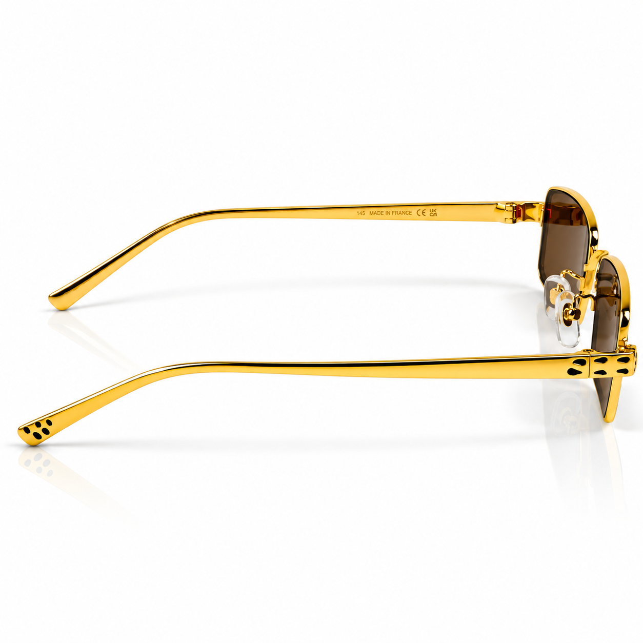 Cartier – 0473 - 54 – Golden Brown - Metal - Sunglasses – Unisex - Premium