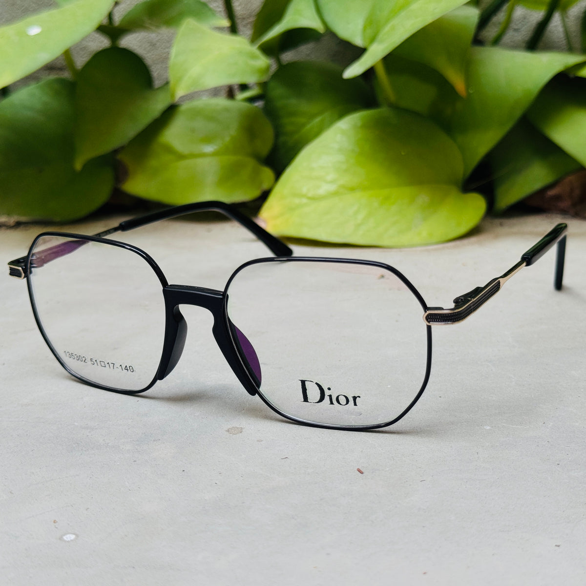 Dior – 135302 – 54 – Black –  Metal - Optics – Unisex