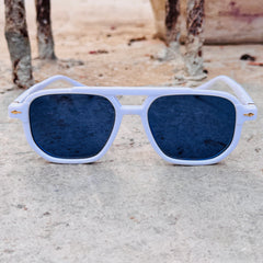 Moscot – 6090 – 51 - White Black – Acetate  – Sunglasses - Unisex