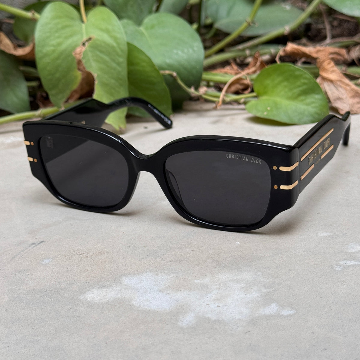 Christian Dior – S13F - 55 – Black – Acetate - Sunglasses – Ladies - Premium
