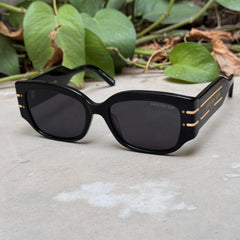 Christian Dior – S13F - 55 – Black – Acetate - Sunglasses – Ladies - Premium