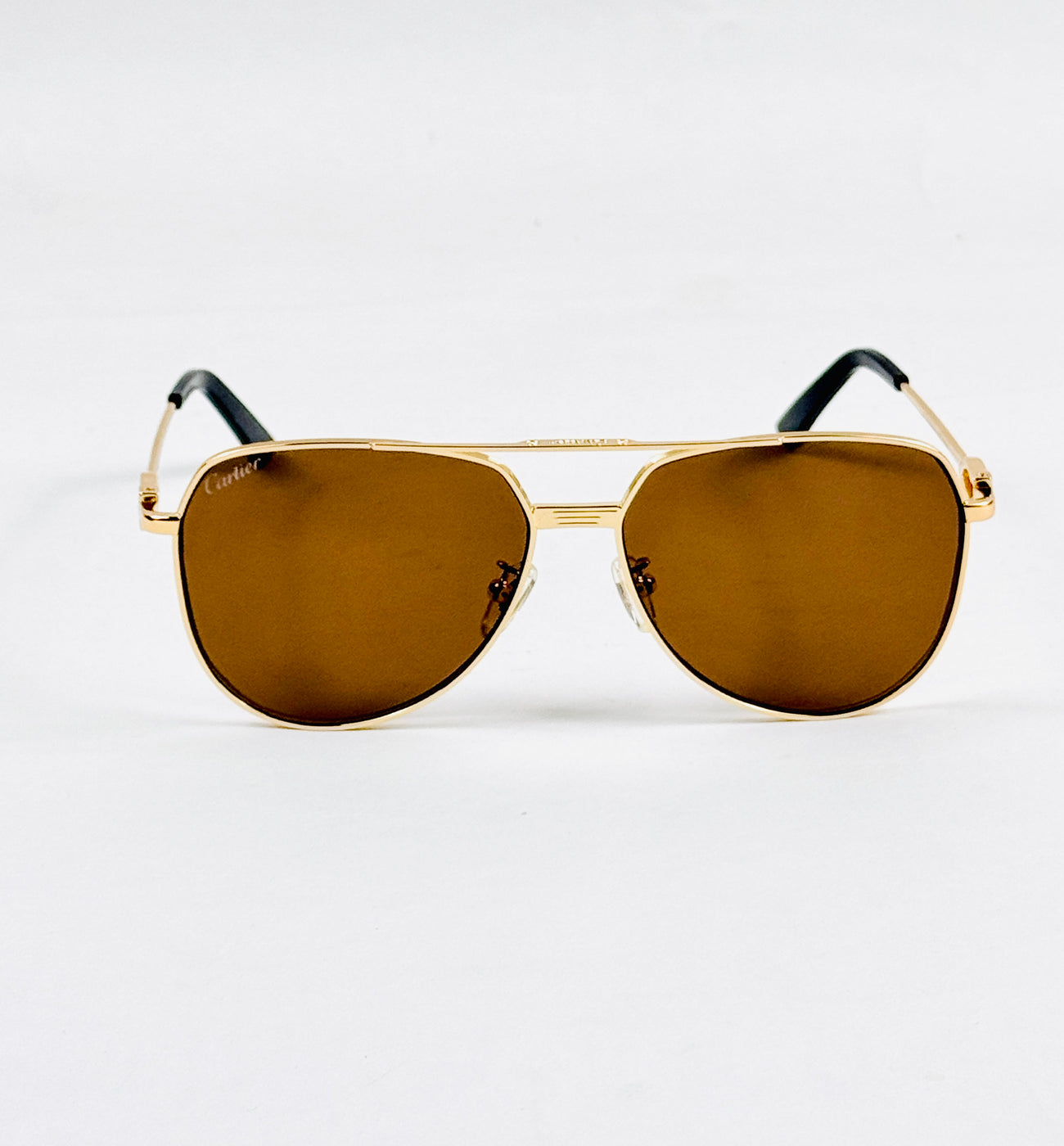 Cartier – 9664 - 58 – Golden Brown - Metal - Sunglasses – Unisex - Premium