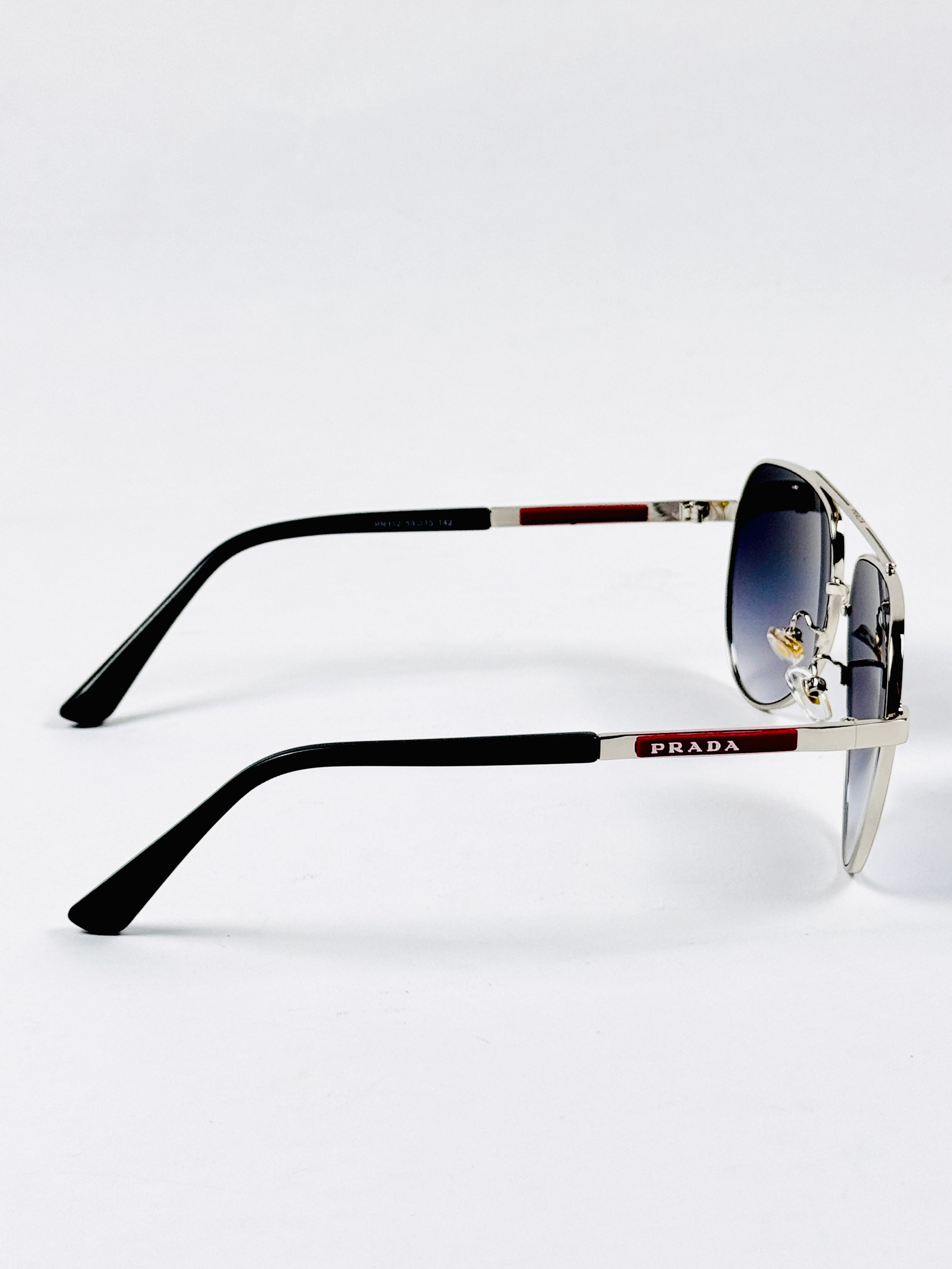 Prada – PR112 - 59 – Silver Black Gradient – Metal – Sunglasses