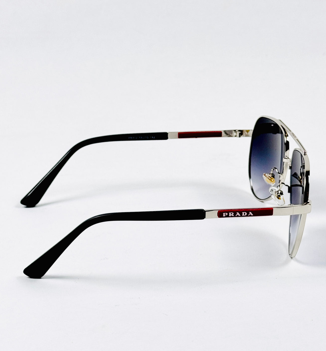Prada – PR112 - 59 – Silver Black Gradient – Metal – Sunglasses