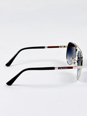 Prada – PR112 - 59 – Silver Black Gradient – Metal – Sunglasses