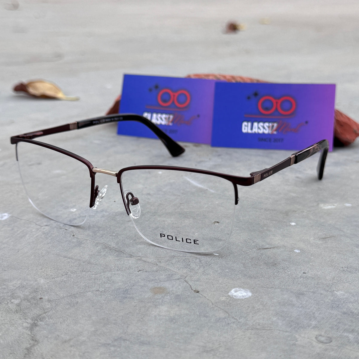 Police – 514 – 56 – Golden Brown –  Metal - Optics – Unisex - Premiumm