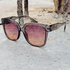Chanel –4303 – 52 – Grey Pink – Acetate – Sunglasses – Ladies