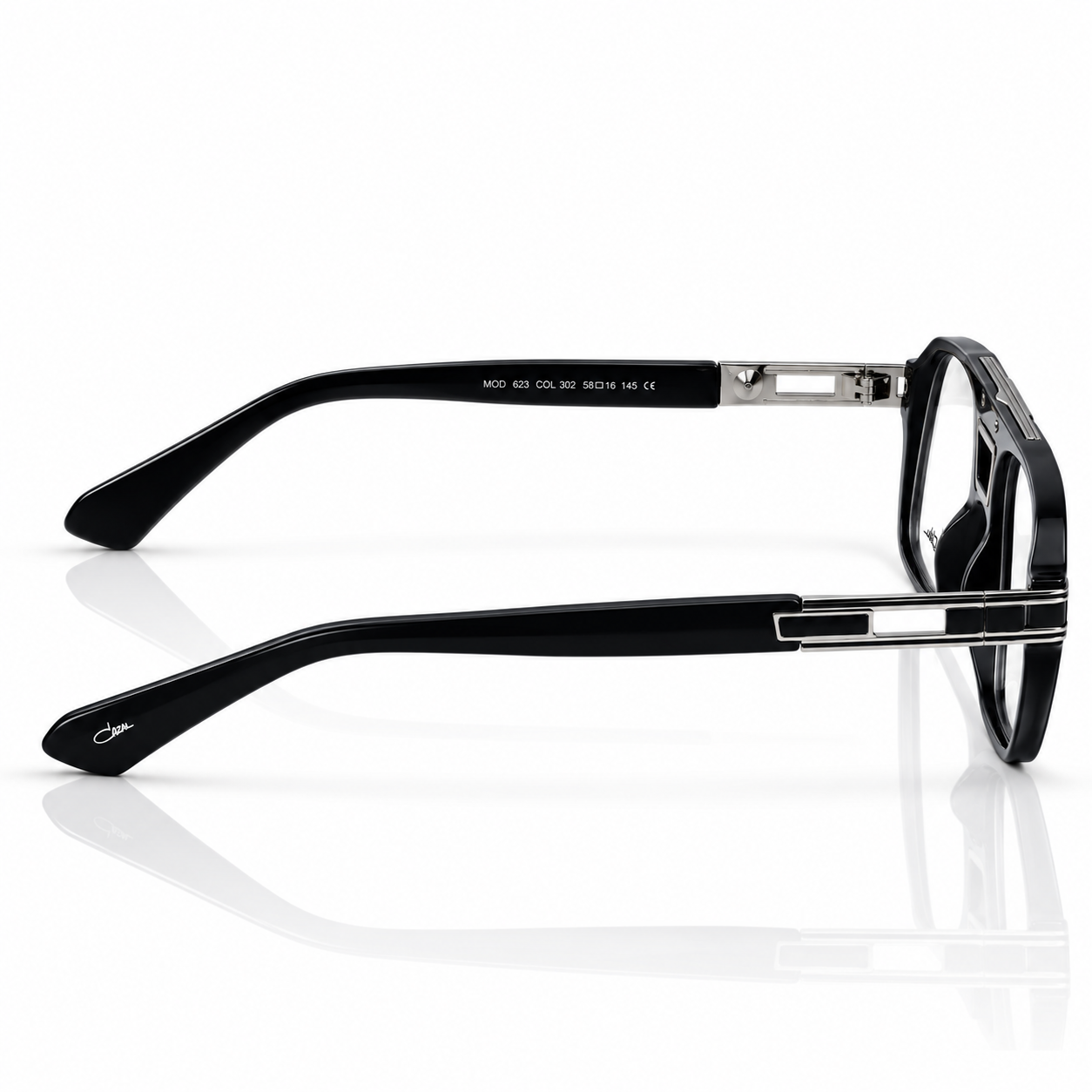 Cazal – 26196 - 55 – Silver Black –  Acetate - Optics – Unisex - Premium