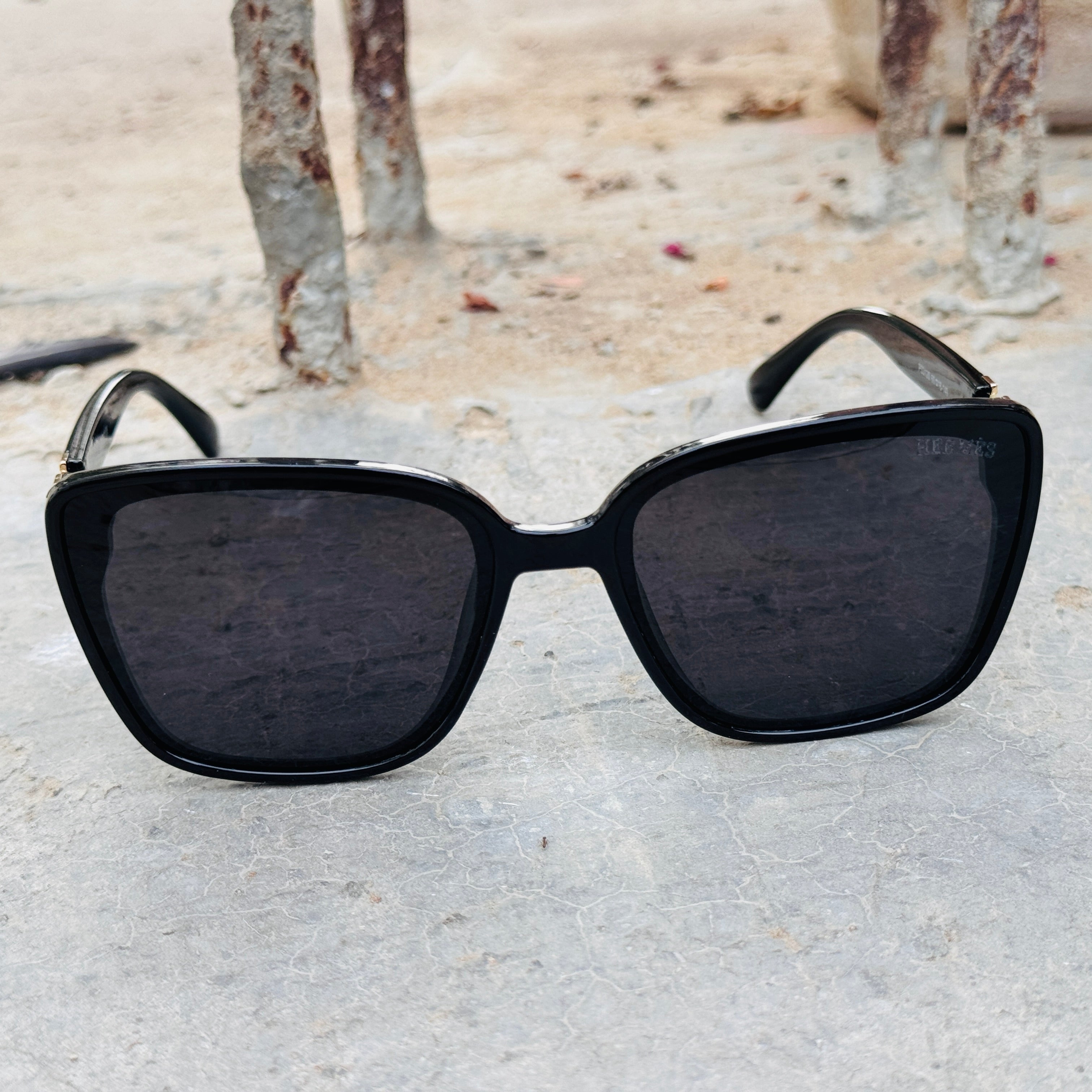 Hermes - 33120 – 60 – Black – Acetate – Sunglasses – Ladies