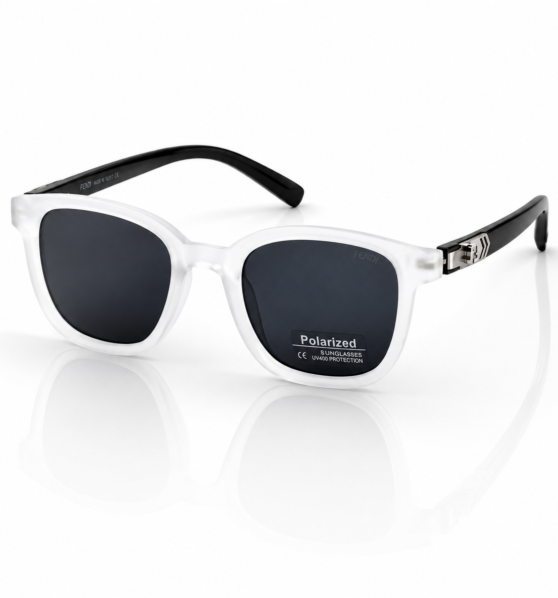 Versace - P1254 – 48 – Transparent Black – Acetate – Sunglasses – Unisex