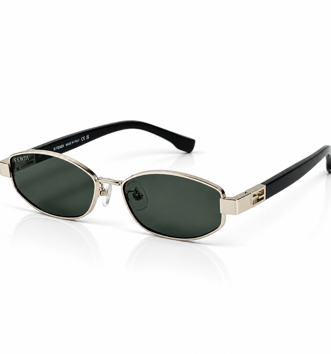 Fendi – 4026 - 54 – Silver Black – Metal - Sunglasses – Unisex - Premium
