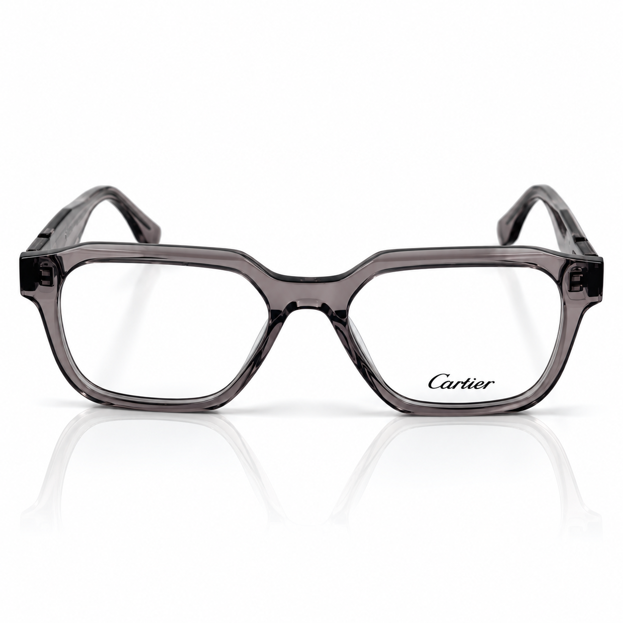 Cartier – 25266 – 52 – Grey –  Acetate- Optics – Unisex - Premium
