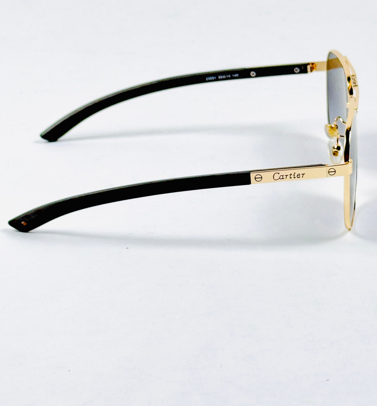 Cartier – 23051 – 59 – Black – Metal – Sunglasses – Unisex