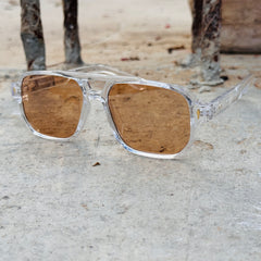 Moscot – 6061 – 54 - Transparent Brown – Acetate  – Sunglasses - Unisex