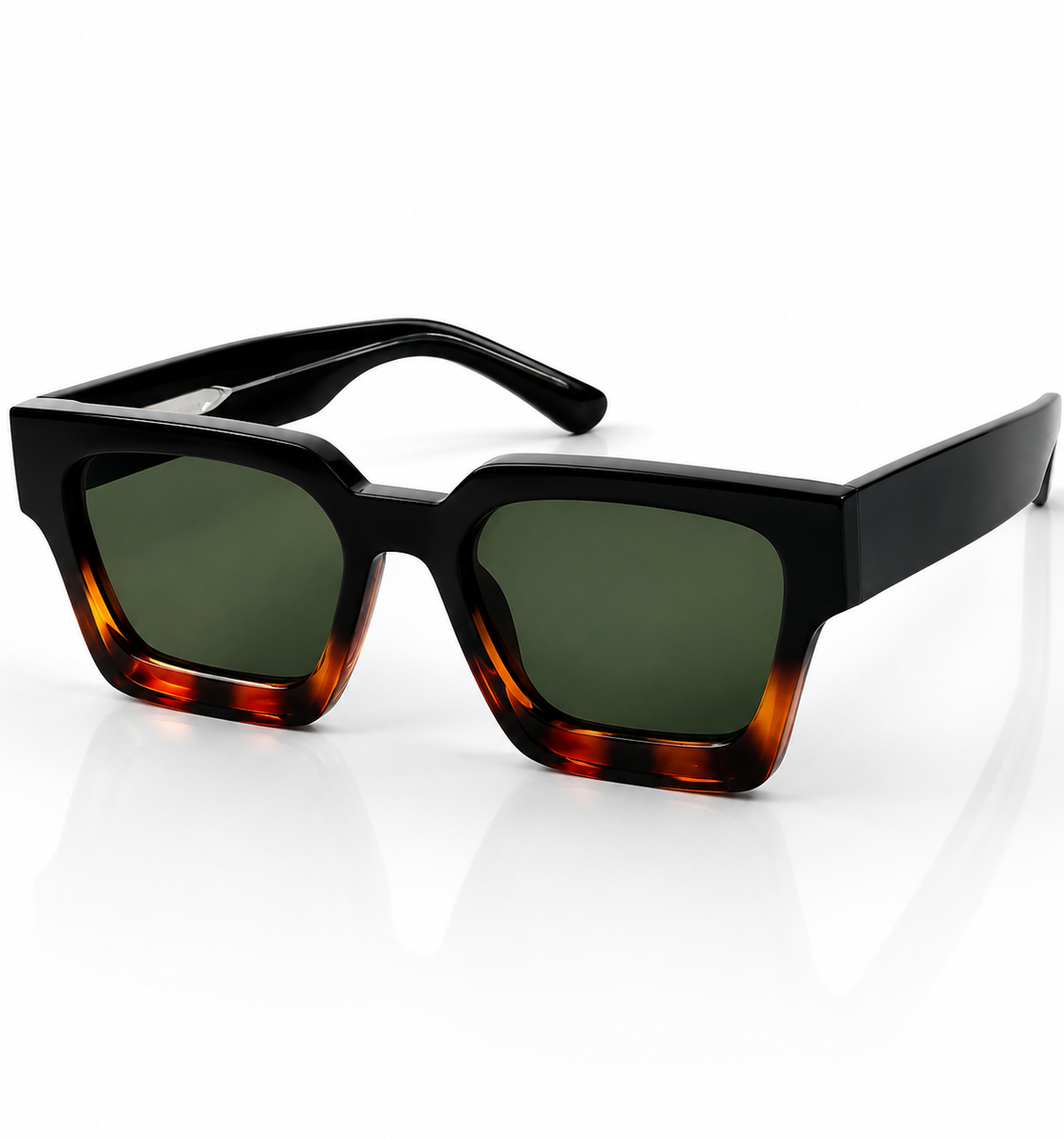 Moscot - 8837 – 54 – Black Tortoise Green – Acetate – Sunglasses – Unisex