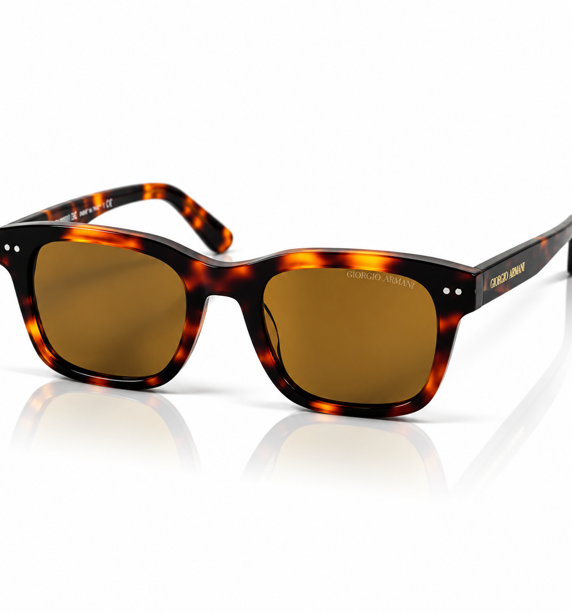 Armani - 8138 - 51 - Tortoise Brown - Acetate - Sunglasses - Unisex - Premium