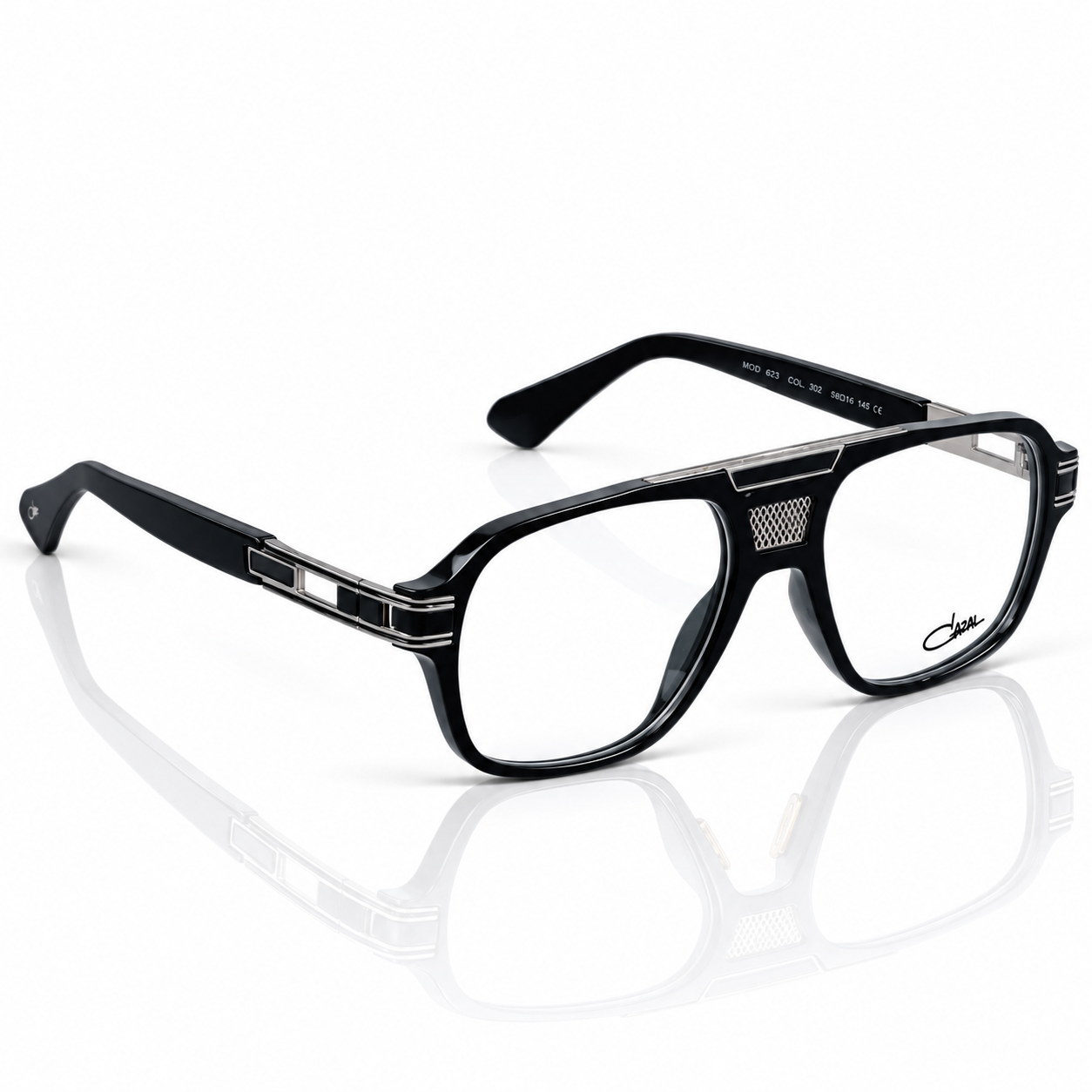 Cazal – 26196 - 55 – Silver Black –  Acetate - Optics – Unisex - Premium