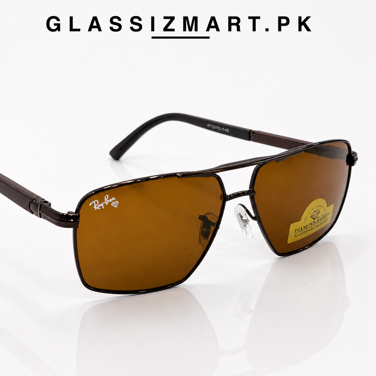 Rayban – 9713 - 56 – Brown – Metal – Sunglasses