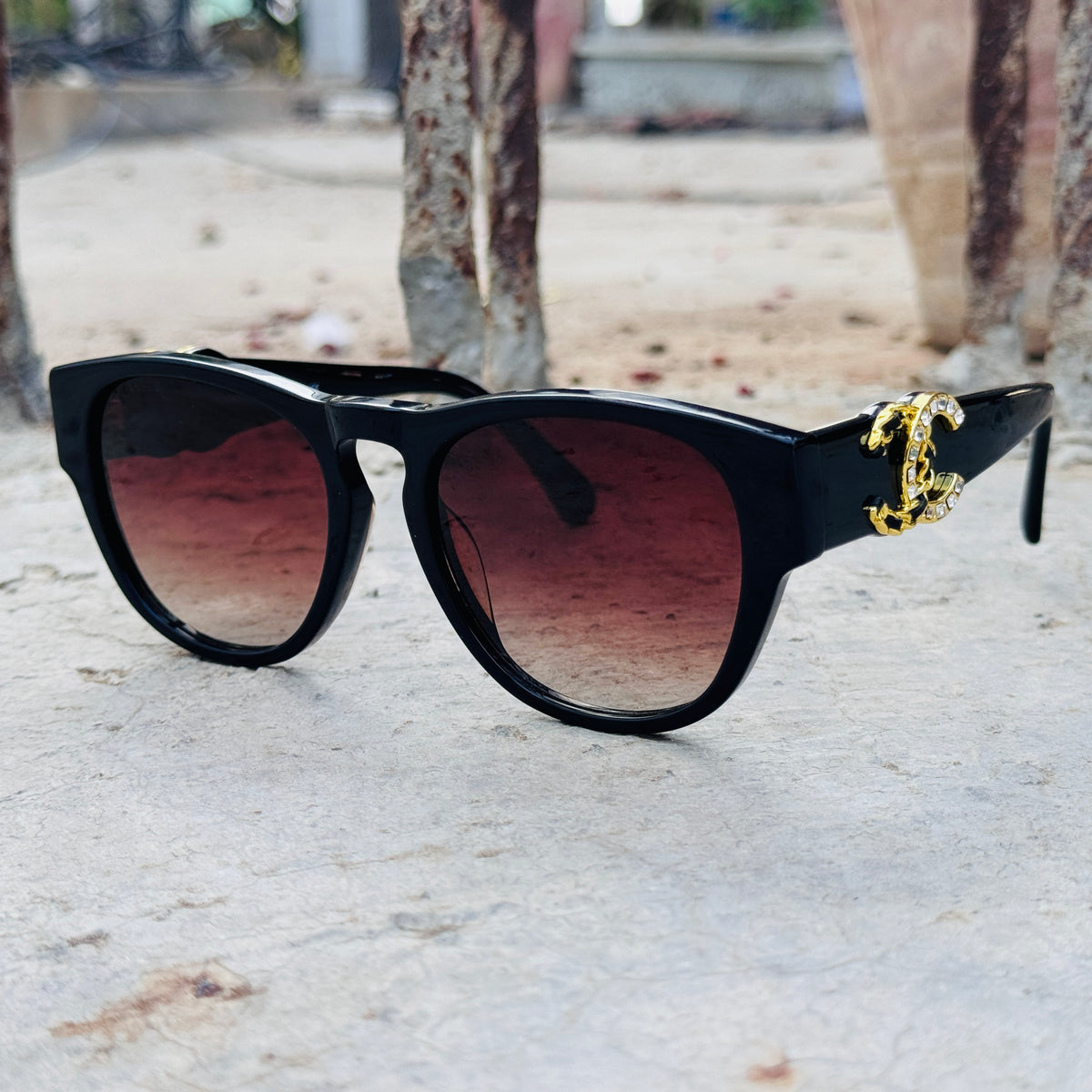Chanel – 5455 - 54 – Brown - Acetate - Sunglasses – Ladies - Premium