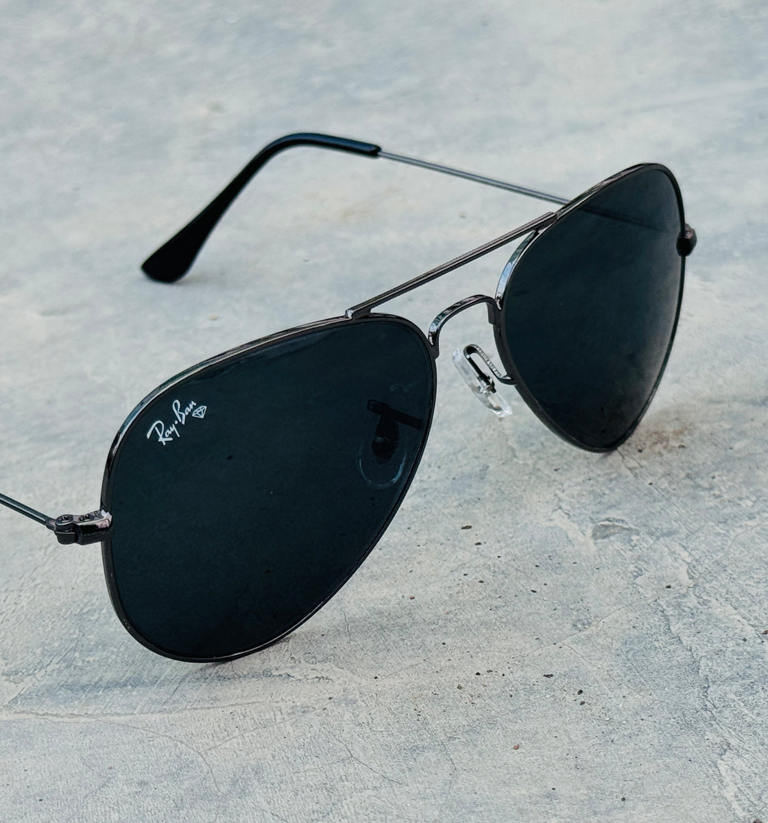 Rayban – 3026 – 62 – Grey Black – Metal – Sunglasses – Unisex