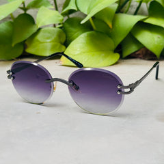 Cartier – 142 – 60 – Black Gradient – Metal - Sunglasses – Rimless - Unisex