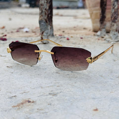 Cartier – 0474 - 56 –  Golden Brown - Metal - Sunglasses – Unisex - Premium