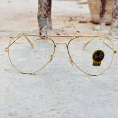 Rayban – 3026 – 62 – Golden – Metal – Optics – Unisex