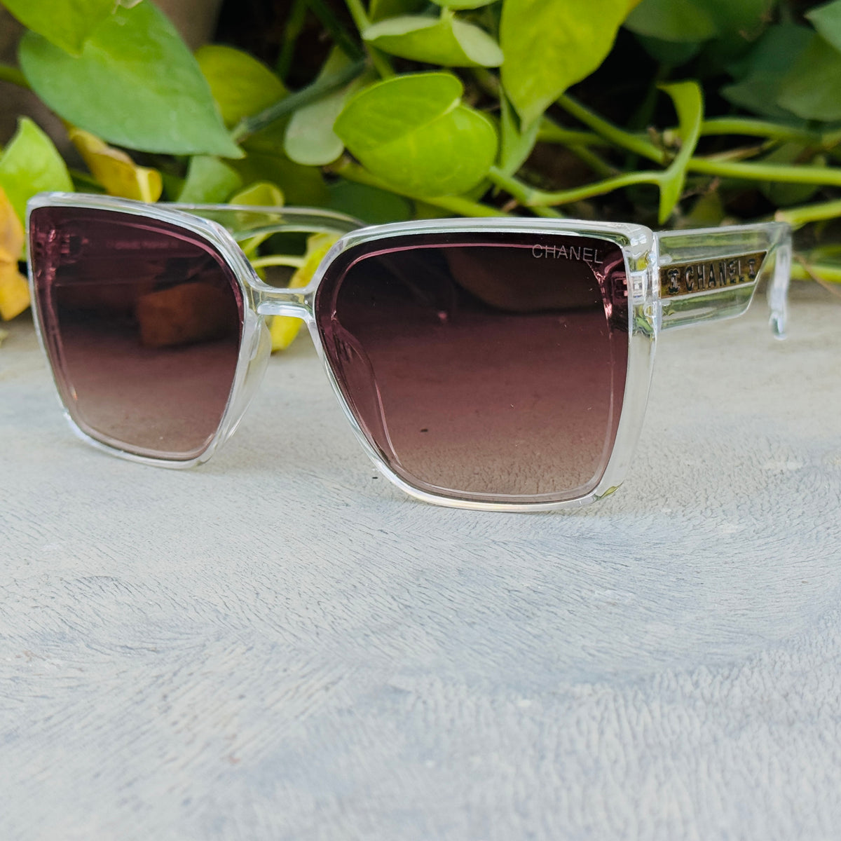 Chanel – 7608 – 52 – Transparent – Acetate – Sunglasses – Ladies