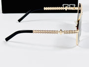 Lv – 2A808 – 57 – Golden Black Gradient – Metal - Sunglasses – Unisex