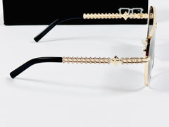 Lv – 2A808 – 57 – Golden Black Gradient – Metal - Sunglasses – Unisex
