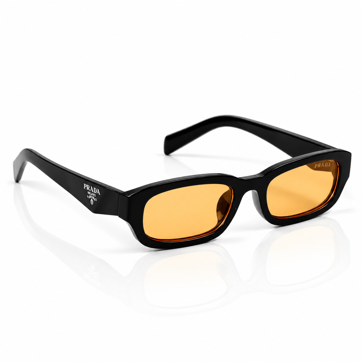 Prada - SPR 27Z - 54 - BLACK YELLOW - SUNGLASSES - Unisex
