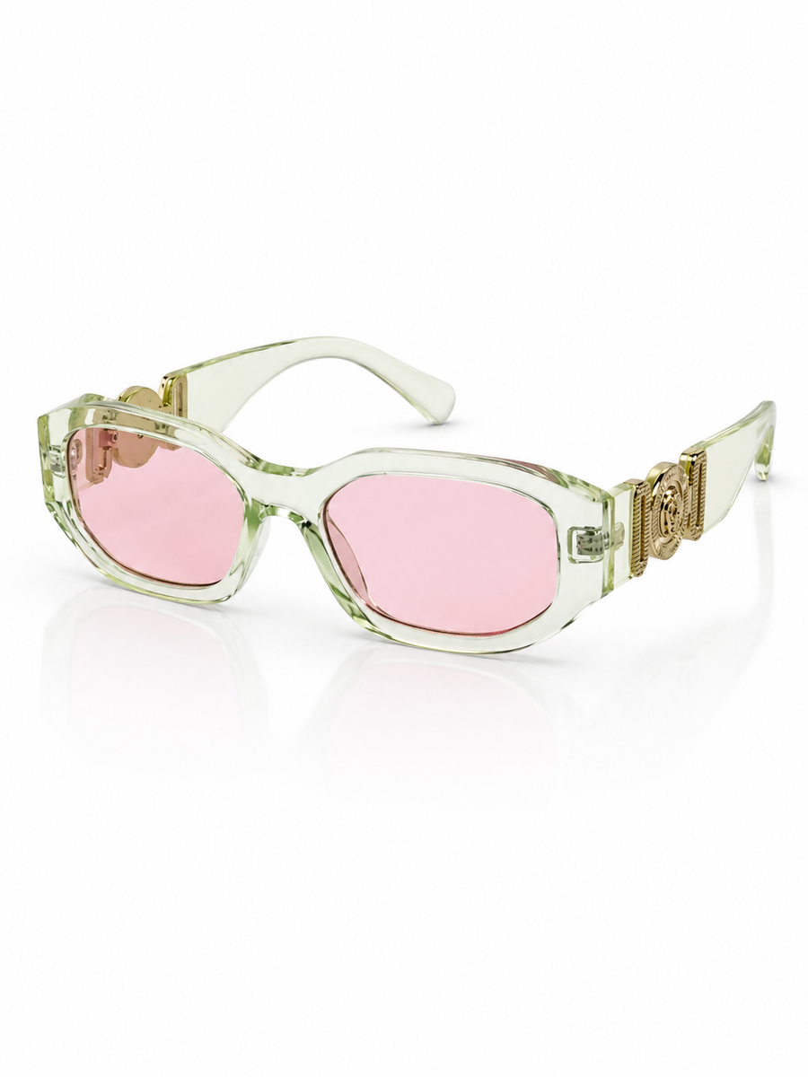 Versace – 52024 - 53 – Green Pink – Acetate - Sunglasses – Unisex
