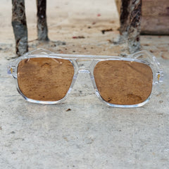 Moscot – 6061 – 54 - Transparent Brown – Acetate  – Sunglasses - Unisex