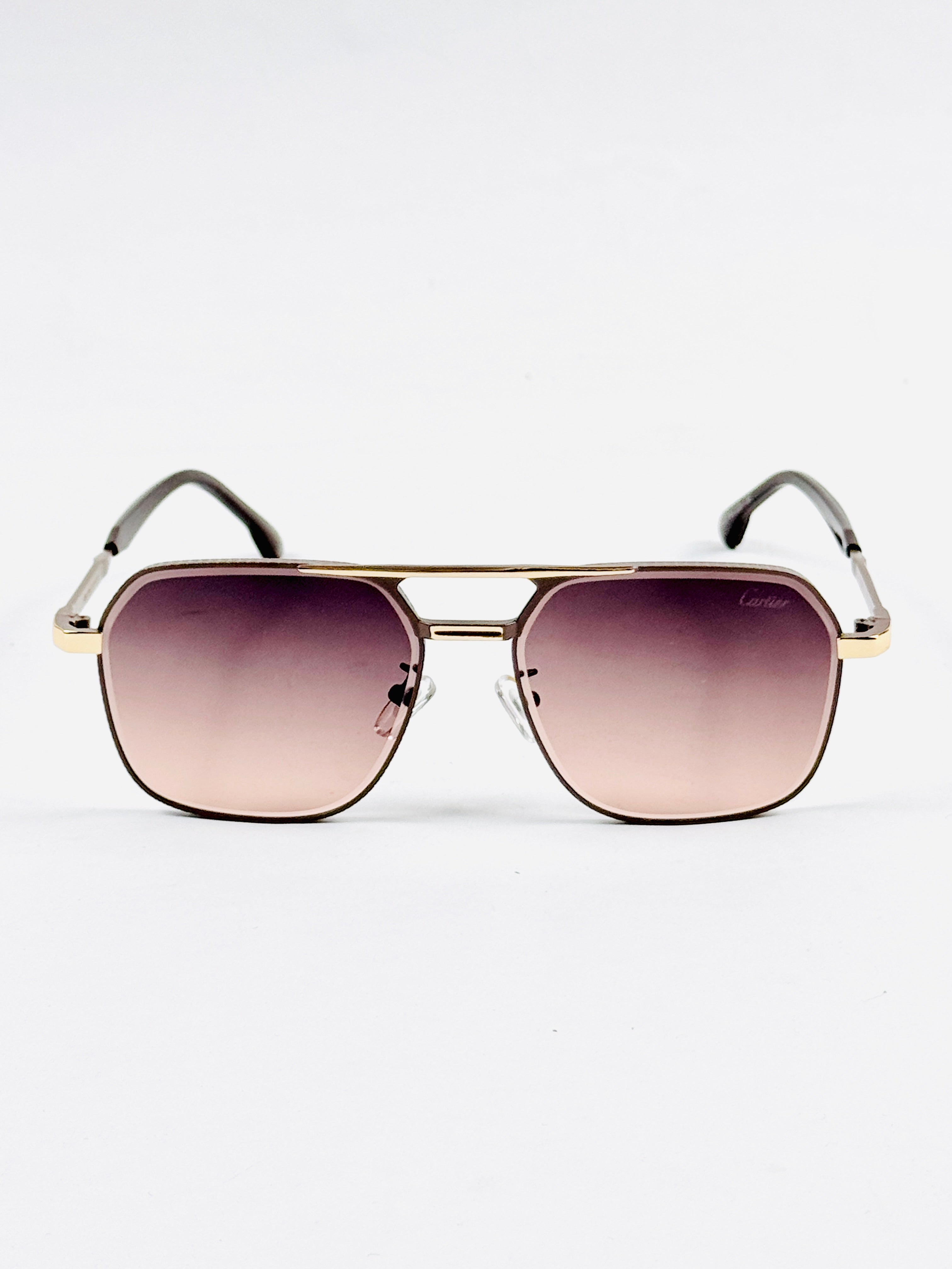 Cartier – 2627 – 44 – Golden Brown – Metal – Sunglasses – Unisex