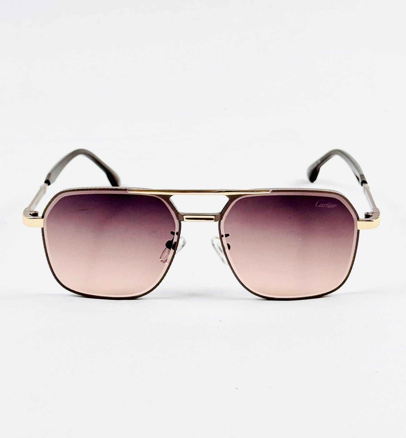 Cartier – 2627 – 44 – Golden Brown – Metal – Sunglasses – Unisex