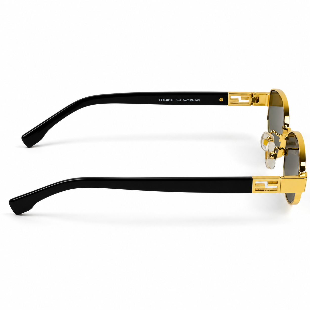 Fendi – 4026 - 54 – Golden Black – Metal - Sunglasses – Unisex - Premium