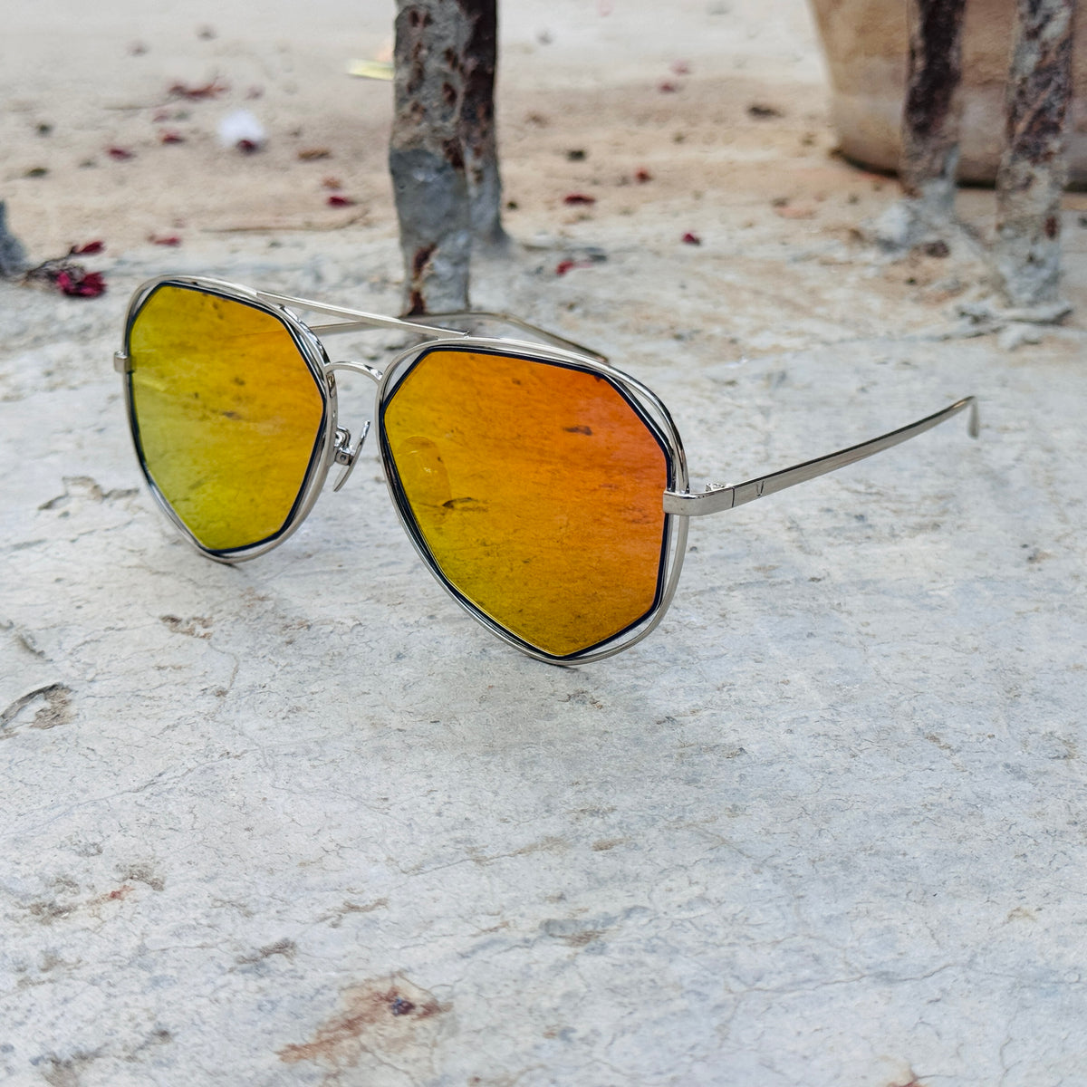 Gentle Monster – 129 - 58 – Silver Mercury - Metal - Sunglasses – Unisex - Premium