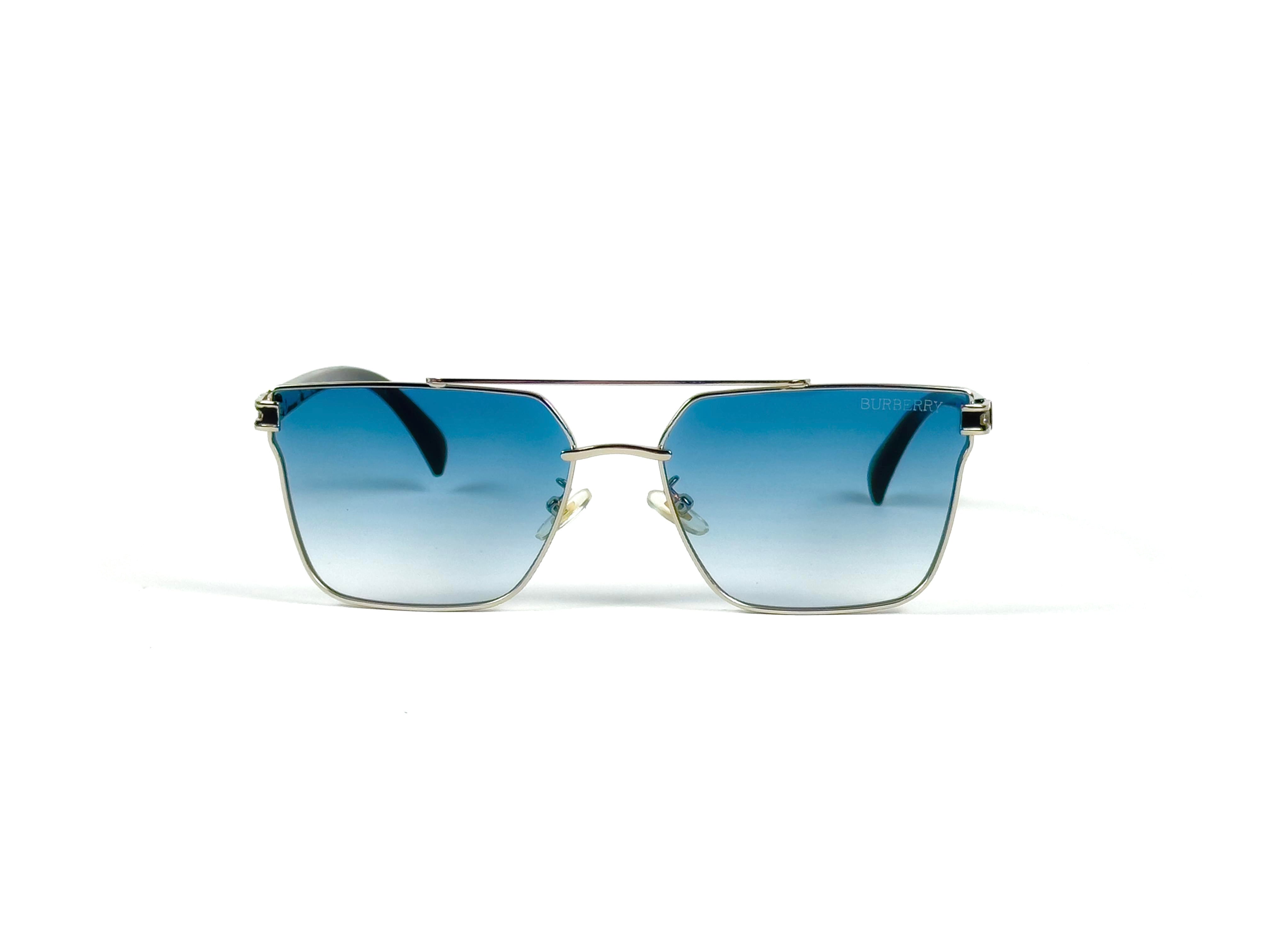 Burberry – 22088 – 64 – Silver Blue – Acetate – Sunglasses – Unisex