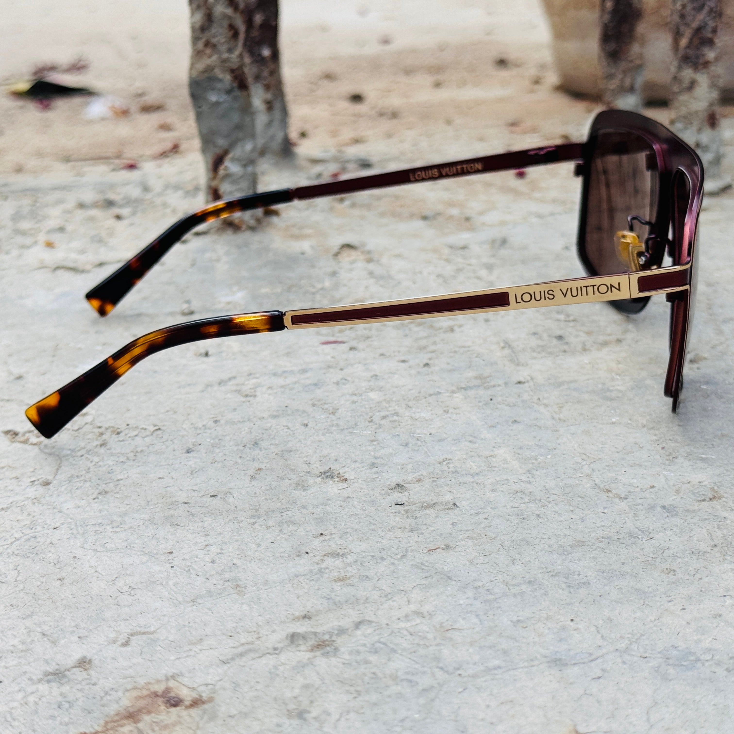 Louis Vuitton – 0396 - 58 –   Brown - Metal - Sunglasses – Unisex - Premium