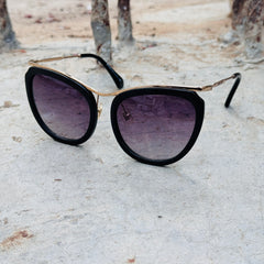 Miu Miu - 51PS - 57 – Golden Black Gradient - Acetate- Metal - Sunglasses – Ladies - Premium