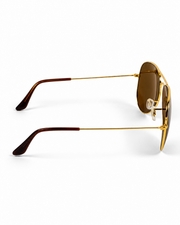Rayban – 3026 – 62 – Golden Brown – Metal – Sunglasses – Unisex - Premium