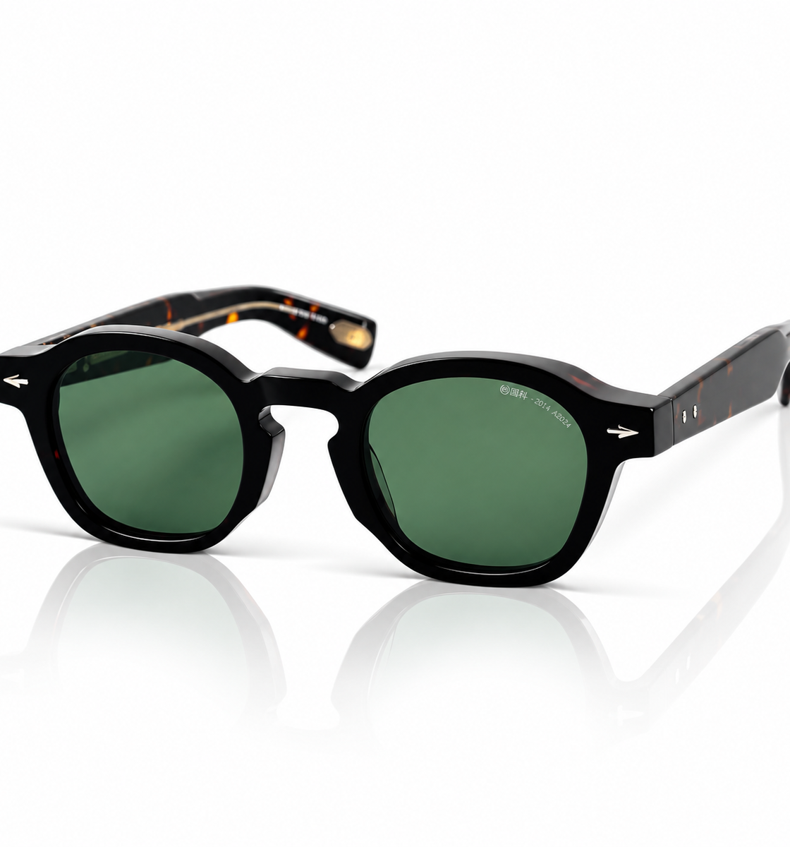 Jacques Marie Mage – ZEPHIRIN – 44 – Tortoise Green – Acetate – Sunglasses – Unisex - Premium