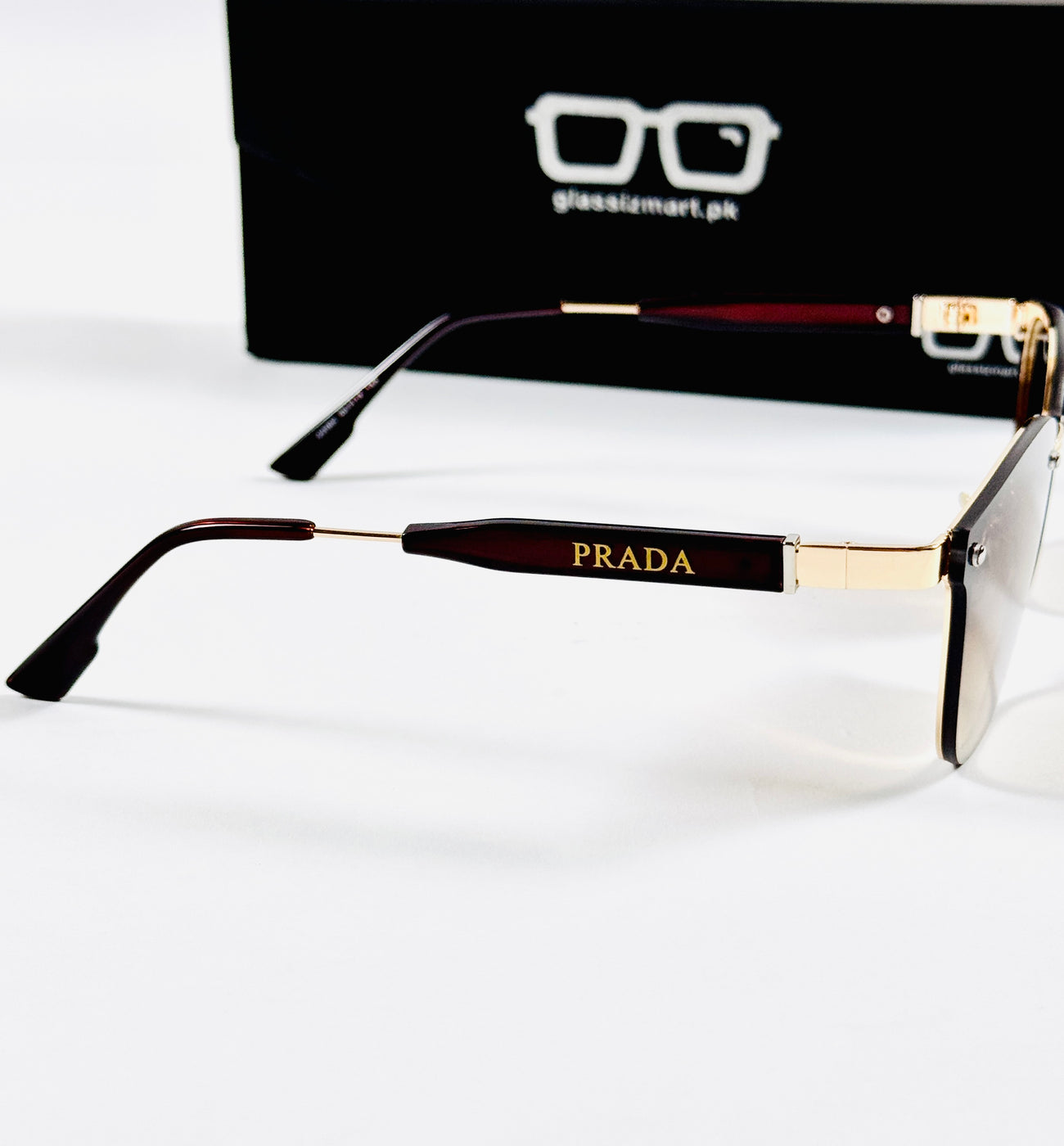 Prada – 22082 – 60 – Golden Brown Gradient – Metal – Sunglasses – Ladies